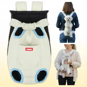 SmartWell Hands-Free Pet Carrier Backpack Adjustable Front Facing for Small Dogs Cats Travel Hiking 8-17 lbs Comfortable & Safe