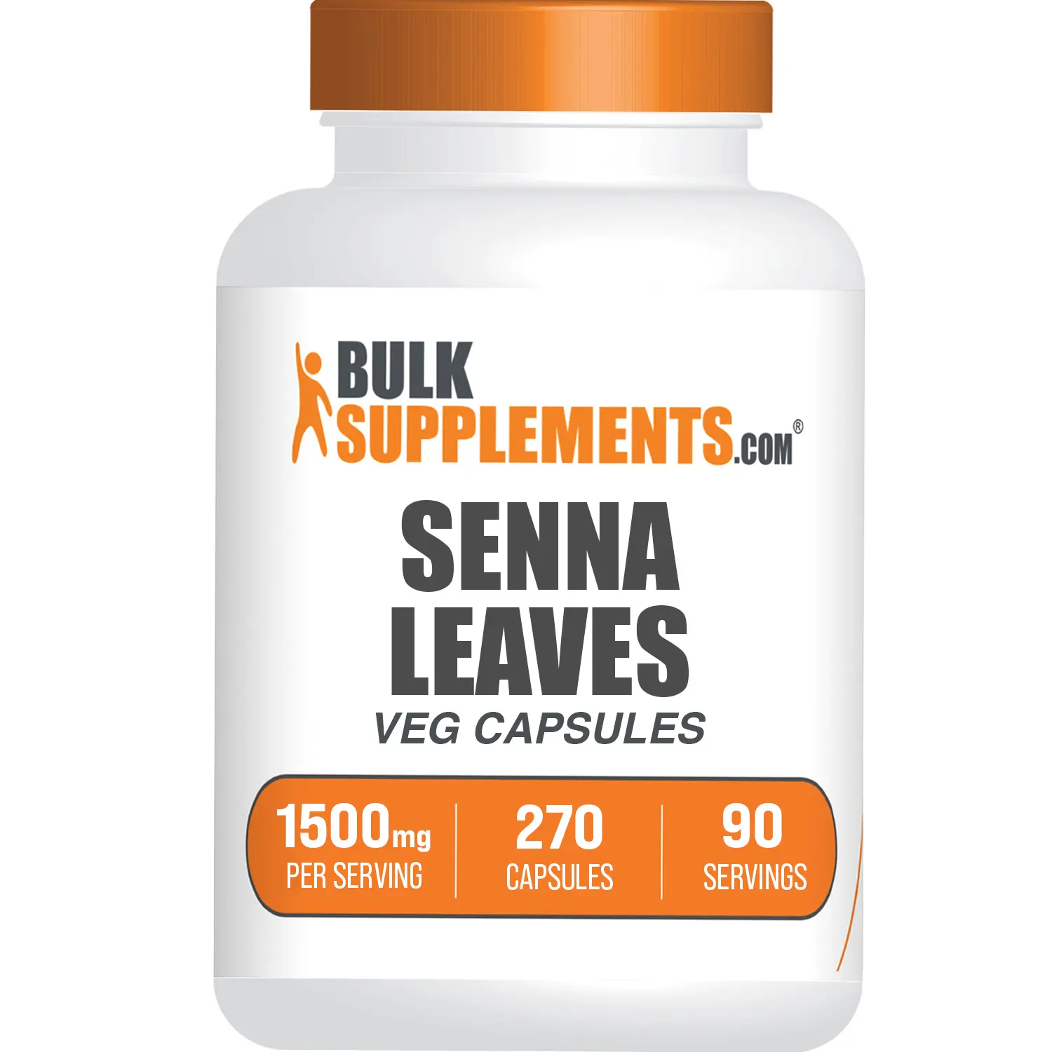 BulkSupplements - Senna Leaves Capsules - 1500mg per Serving (270 Capsules - 90 Servings) BulkSupplements - Senna Leaves Capsules - 1500mg per Serving (270 Capsules - 90 Servings)