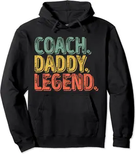 Coach Daddy Legend Shirt Funny Coaching Father's Day Pullover Hoodie - Michaelapa Shop 57B095XRGGMQ