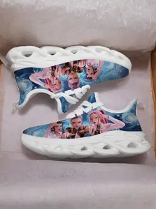 KPop Demon Hunters Kids Casual Trainers Shoes, Breathable Mesh Textile, Lightweight Eva Sole, Unisex All Seasons, Perfect Gift