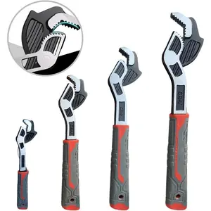 Multifunctional Self-locking Wrench, Multi-model Pipe Flexible Wrench, Quick Opening Heavy Duty Adjustable Wrench for Water Heating Pipes, Plumbing Wrench, Pipe Wrench Set