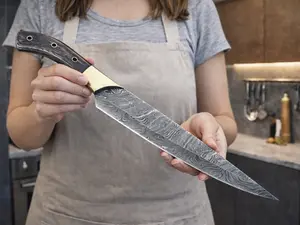 Handcrafted Damascus Steel Chef Knife Durable Professional Culinary Tool