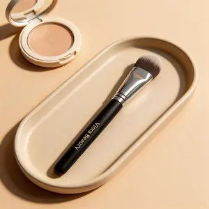 Angled Face Makeup Brush for Foundation, Blush & Contour, Soft Synthetic Bristles, Blending Brush