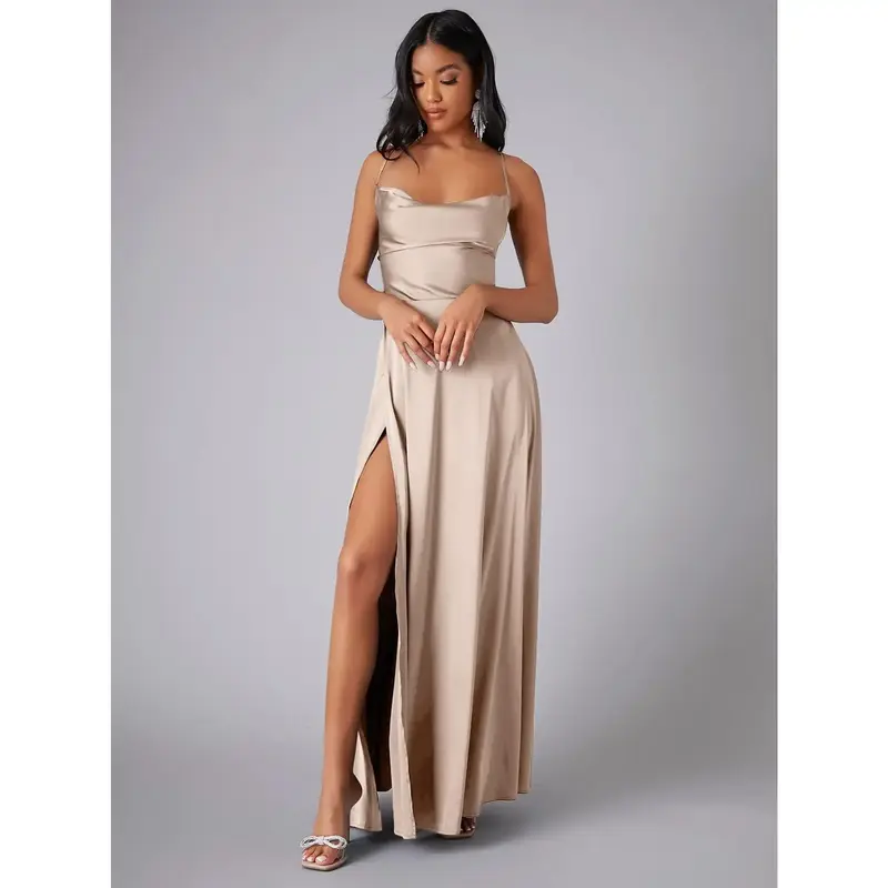 strapless open back dress Life of The Party One Shoulder Mini Dress Charcoal / M main image 1