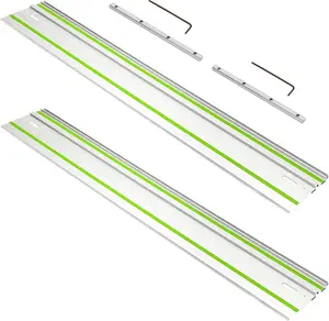 110in Track Saw Guide Rail for festool Track Saw, 55" x 2 Guide Rail with Connector for festool FS1400/2 Guide Rail, Perfect for festool TS55/TS75 Track Saw and Longer Cuts, 2 Year Warranty