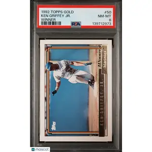 1992 Topps Gold Ken Griffey JR. Winner #50 PSA 8