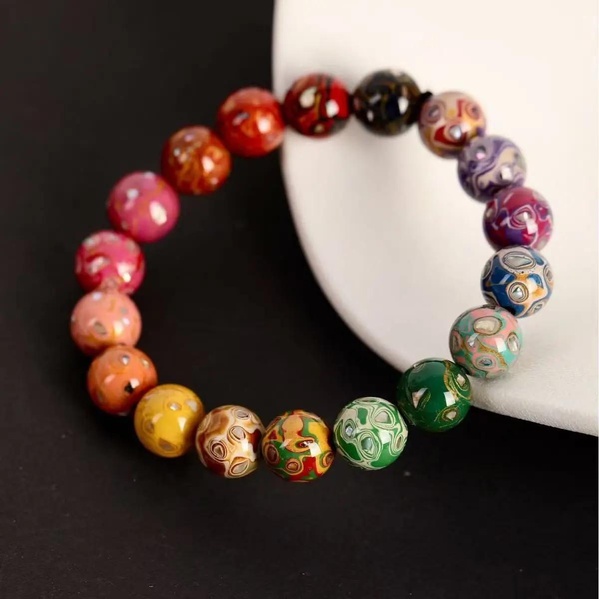 Lacquer Bracelet Monther-Pearl Inlaid Lacquer Bracelet Monther-Pearl Inlaid