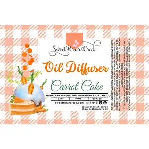 Carrot Cake Hanging Car Diffuser & Refills