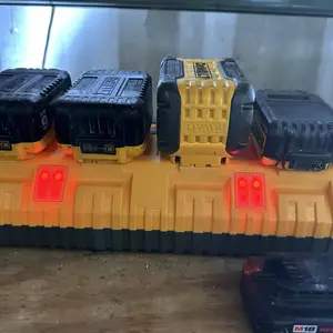 Product Review of Amityke DCB104 Replacement for Dewalt Multi-Battery Charger Station 4-Port Efficient Charging 12V 20V Batteries Dual USB Ports LED Indicator Portable Power Tool Accessories from C**m w**g m**e