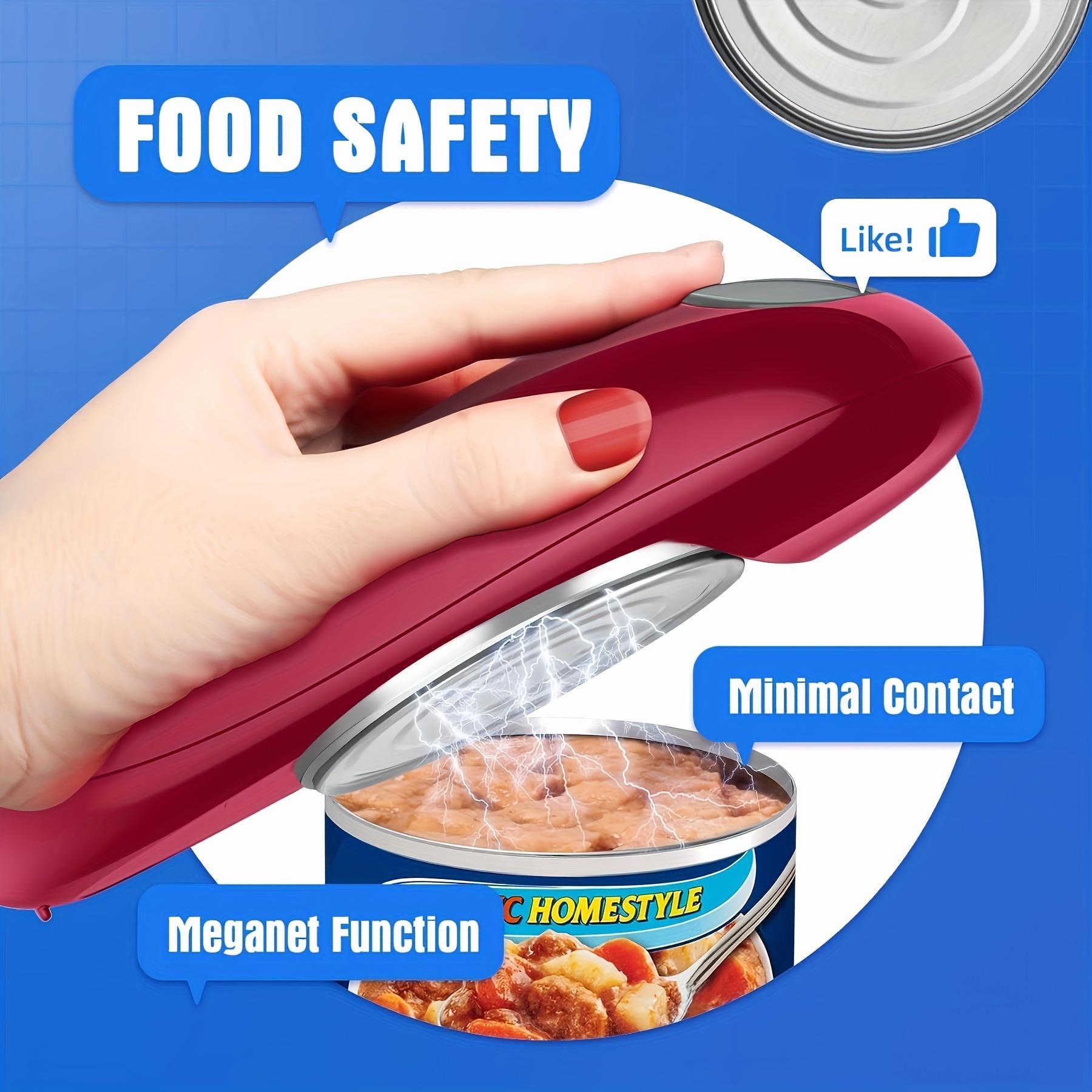 Automatic Electric Can Opener with a Single Touch, Designed for Seniors, Those with Arthritis, And Individuals with Limited Hand Mobility, Perfect for Use in The Kitchen Or While Camping, Making It an Excellent Easter Gift for Older Adults