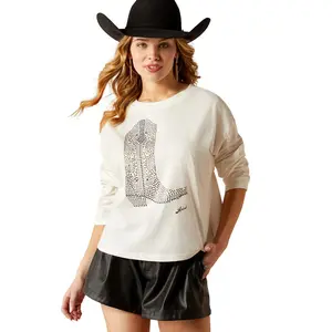 Playera Ariat Walking Blanca