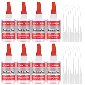 1/3/5/8PCS Glue Universal Super Adhesive Glue soldering flux Strong Glue Clear Glue,Crazy Craft Glue for Plastic Wood Ceramics Metal Leather Soldering Agent 50ml/1pc