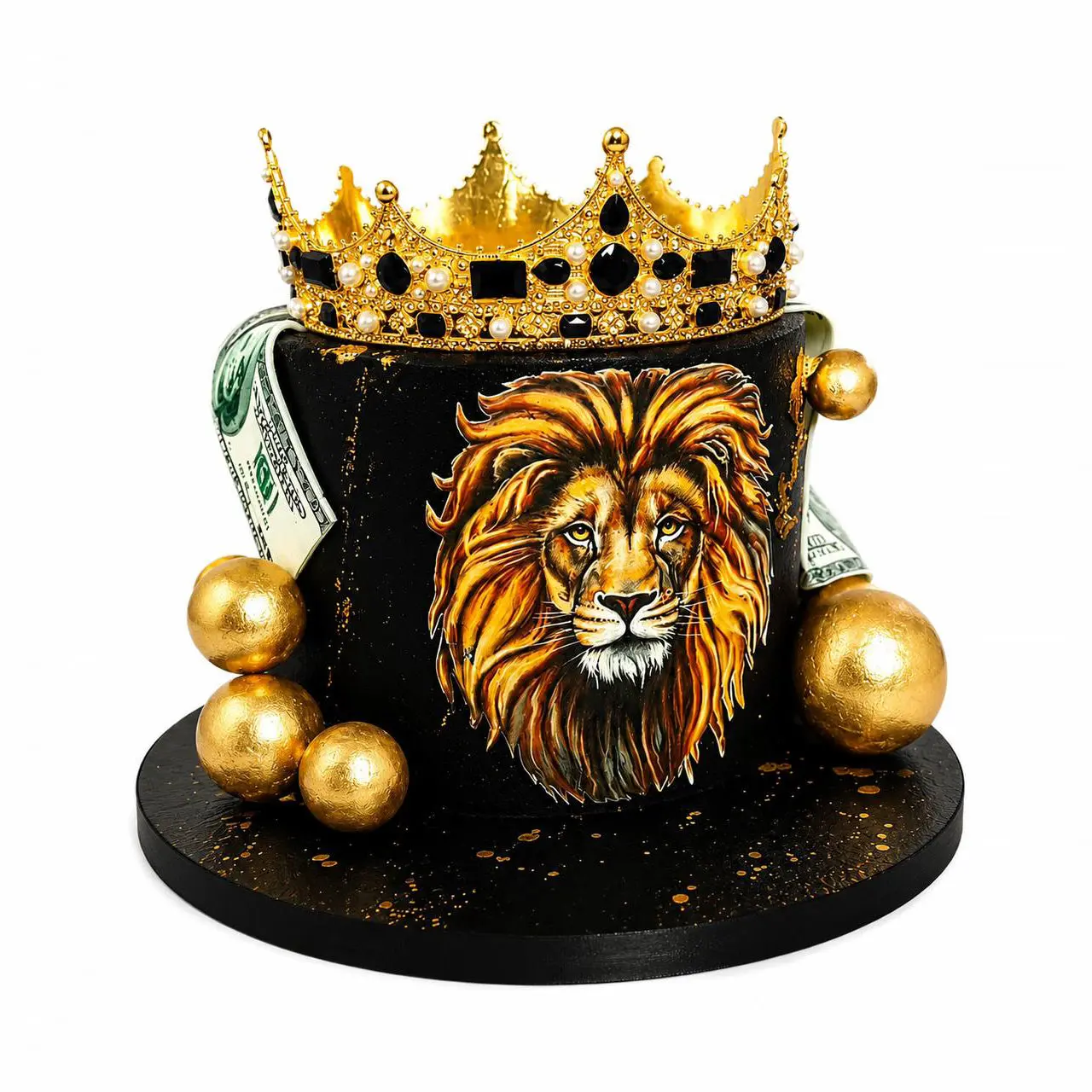 Luxury King Lion Custom Birthday Cake