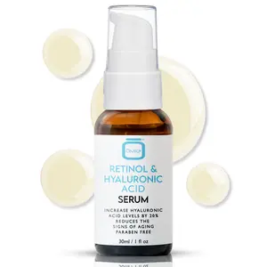 OMIC Retinol & Hyaluronic Serum 30ml - Increase Hyaluronic Acid Levels, Reduce Skin Thickening, Paraben Free, Skincare Product