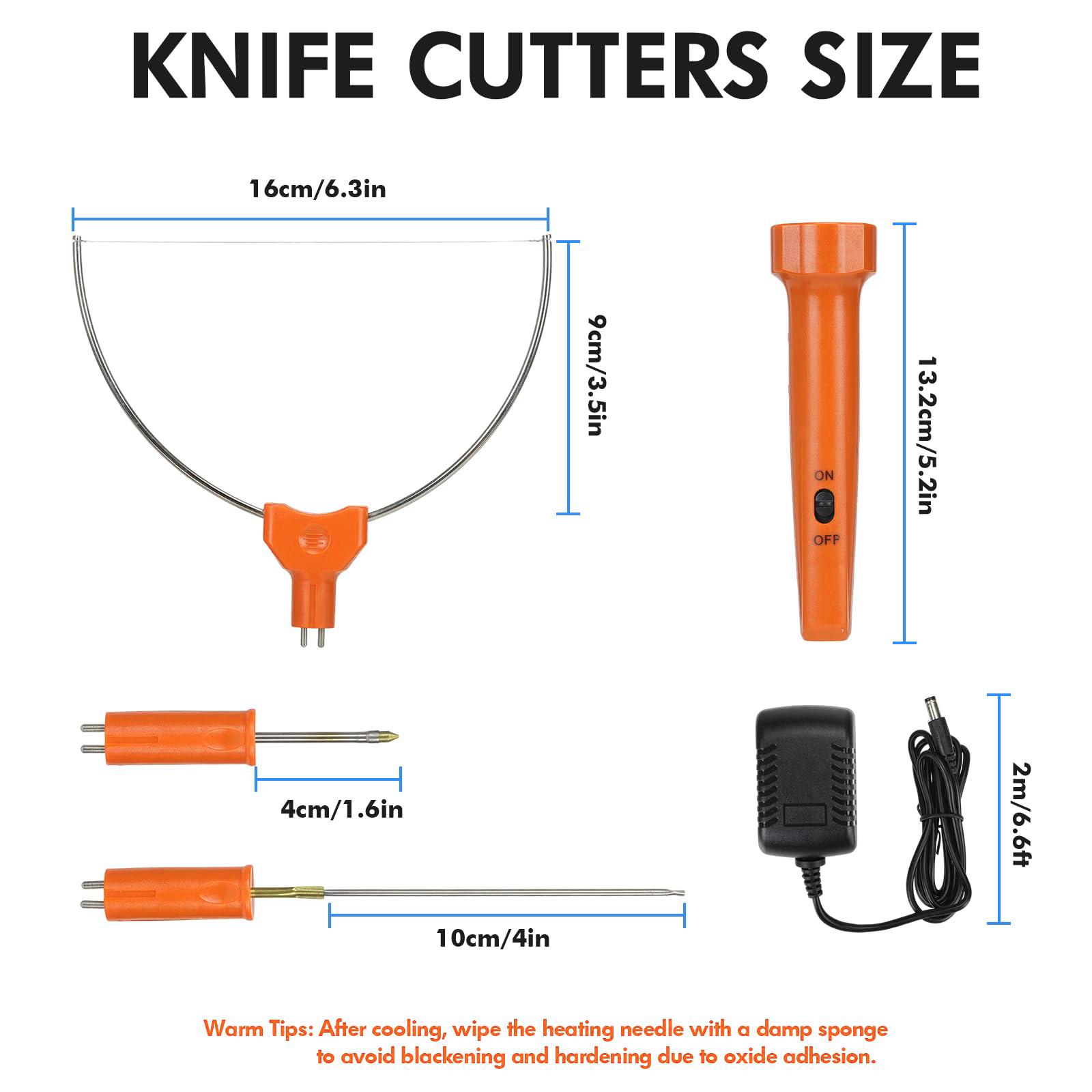 Votrek 3-in-1 Hot Wire Foam Cutter Hot Knife Engraving Kit Styrofoam Polystyrene Cutting Tool Set