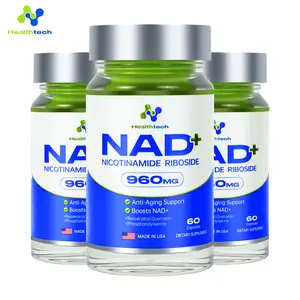 Newlife Healthtech NAD+ Three pieces Supplement 960mg for Anti-Aging, Brain Health, Improves Focus, Cellular Energy & Vitality, Nicotinamide Riboside - 60 Count