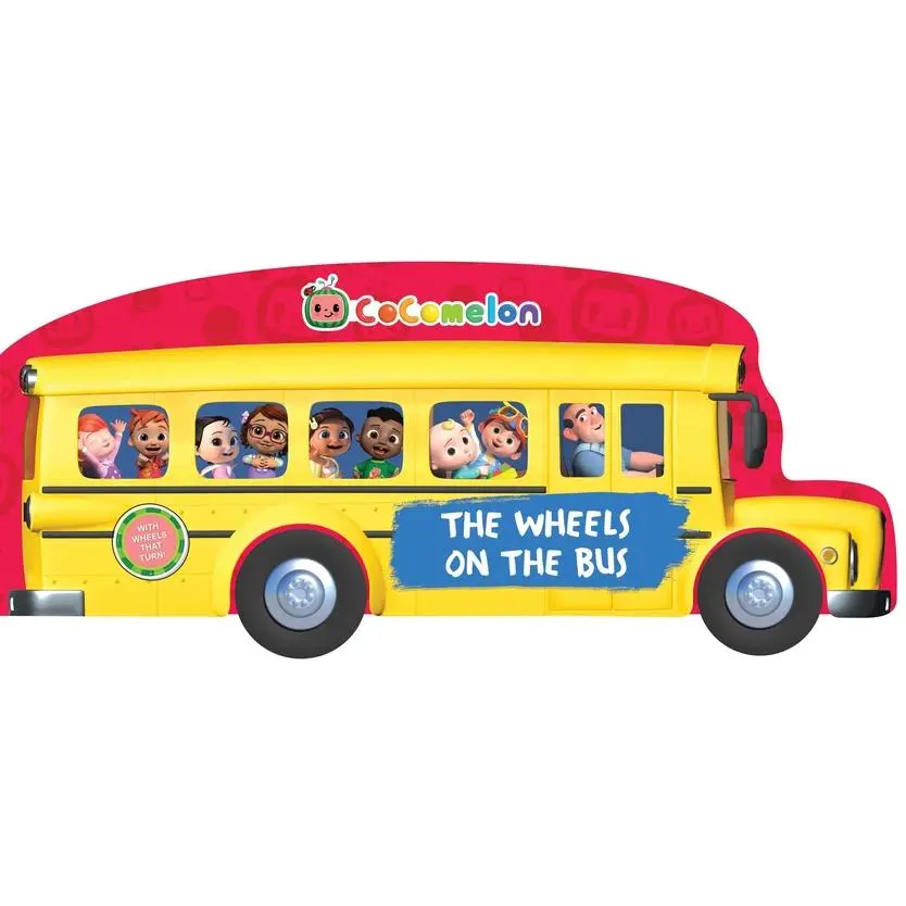 Cocomelon: The Wheels on the Bus Fun Classic Song Kids Show Kids Entertainment Novelty Book by May Nakamura, Board Book for Children