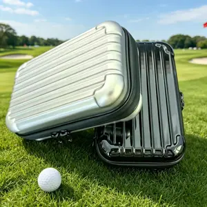 Golf Accessories Storage Bag, Hard Shell Portable Case, Holds Gloves/balls/tees/tools, Essential Golf Gear Organizer, Compact and Durable