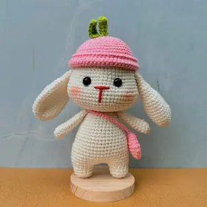 Handmade Customized Bunny Crochet Doll, Bestie gifts, Mother's day gift, Graduation gift, Valentines Gift, Crochet Amigurumi, Sensory Toy