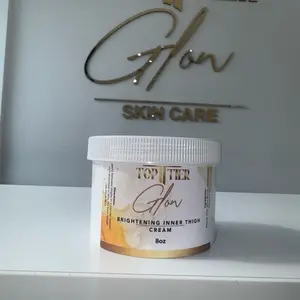 Toptier Glow Brightening Inner Thigh Cream with Vitamin C Shea Butter Collagen & Fruit Extracts for Dark Discolored Areas Natural Formula
