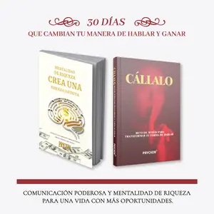 Prycken – 30-Day Dual Mastery Set: Comunicación de Alto Impacto + Mentalidad de Riqueza | Aprende Qué Decir y Cómo Pensar con Prácticas Diarias, Tareas de Reflexión y Estrategias Reales para Transformar tu Boca y tu Mente en 30 Días