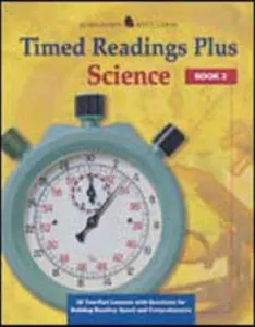 USED-Timed Readings Plus in Science Book 1: 25 Two-Part Lessons with Questions for Building Reading Speed and Comprehension by McGraw Hill (Paperback)