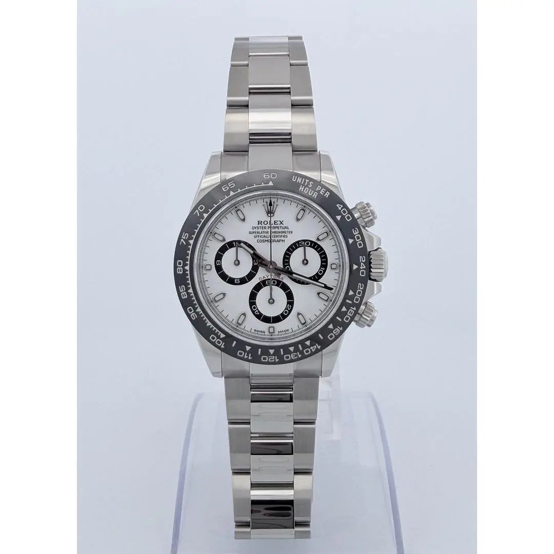 Rolex Daytona Panda 116500LN White Dial 40mm 2022 Automatic Ceramic Bezel Oyster Bracelet (11 Links) Stainless Steel Papers