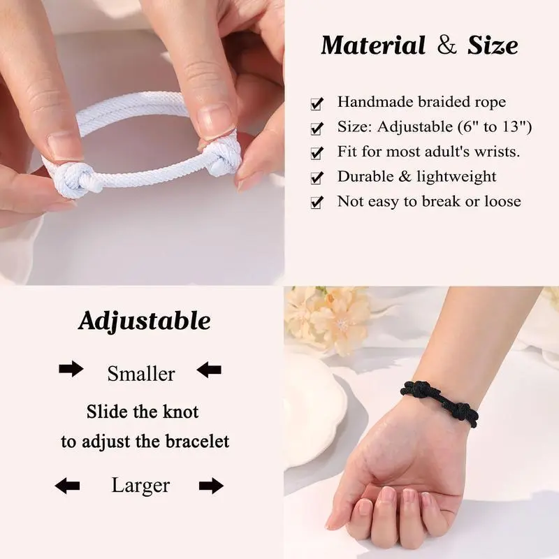 Couples Bracelets for Men,Boyfriend,Girlfriend,Soulmate,Husband,Wife,Anniversary Valentines Day Birthday Christmas Gifts,Adjustable Rope Bracelets(Sheet) Couples Bracelets for Men,Boyfriend,Girlfriend,Soulmate,Husband,Wife,Anniversary Valentines Day Birthday Christmas Gifts,Adjustable Rope Bracelets(Sheet)