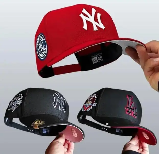MLB New Era Yankees Dodgers Baseball Hat – 59FIFTY Fitted Snapback Cap, Unisex Urban Streetwear Style, Gorras de Béisbol Unisex, Vintage Sports Look, TikTok Trend USA 2026