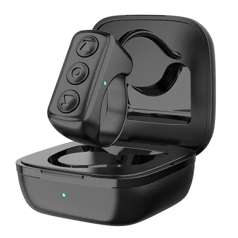 Xring TikTok Scrolling Ring Remote with Charging Case, Bluetooth Video Controller for Scroll, Like, Play Pause and Volume Control, Camera Shutter and E-Book Page Turner for Bed, Home and Gym, Compatible with iPhone, iPad and Android Selfie Smartphone