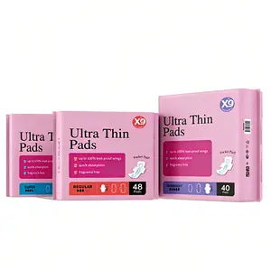 X9 Pocket Size Ultra Thin Period Pads Ultra-Thin & Snug Fit | 245mm/290mm/330mm, 100% Leak Proof, Fragrance Free Feminine Hygiene Pads Lightweight