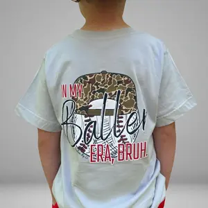 Youth & Adult Baseball Baller Era Bruh Graphic Tee, Boys Clothing, Southern Youth Boy Clothes, Trending Summer Outfit, Funny USA-Made & Printed Apparel