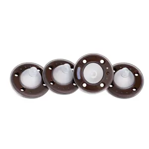 Ninni Co Pacifier Cocoa 4 Pack Soft BPA-Free Silicone Orthodontic Pacifier for Breastfed Babies | 0-24 Months