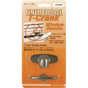 Prime Line 173234-B Casement Window Operator Crank Tee Handle- Bronze - Pack 2