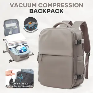 HYC00 Vacuum Travel Backpack with Pump, VacuumSealCompression Backpack, Large Travel Bag For WomenMen, Durable Outdoor Hiking Sports Rucksack,AirlineApproved Carry On Backpack, Travel EssentialsTraveling Bag