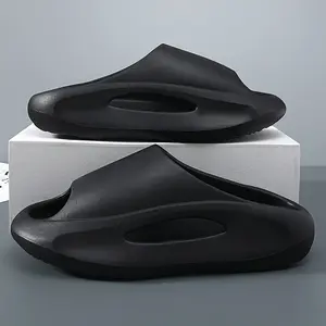 Unisex Trendy Style Open Toe Breathable Chunky Shoes, Comfy Non Durable EVA Slides Men & Women