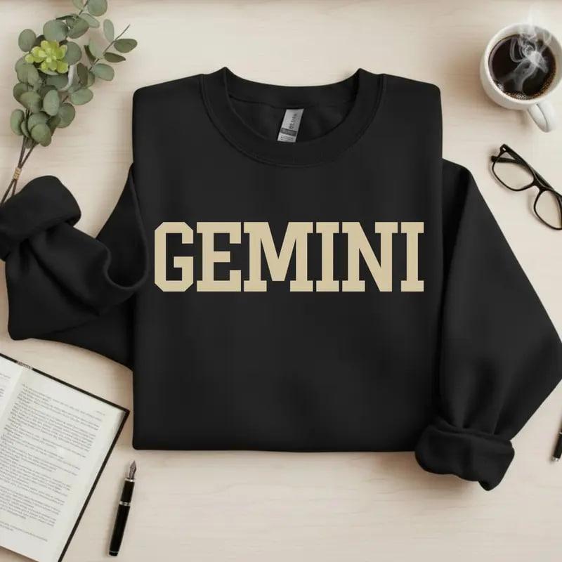 Full 12 Zodiac Sweatshirt Collection – Astrology Sign Crewneck for Men and Women, Cozy Horoscope Pullover with Bold College Letter Design, Perfect Gift for Zodiac Lovers