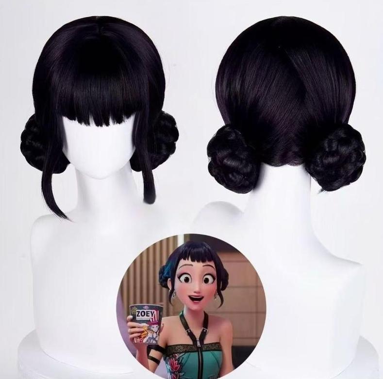 K-Pop Costume Kids Demon Cosplay For Girls Womens Hunter Purple Braid Wigs Rumi Costume Hair Zoey Wig Mira Wig Pop Singer Hair Halloween Cosplay Props