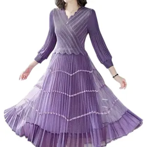Moon child purple sparkle midi dresss Elegant