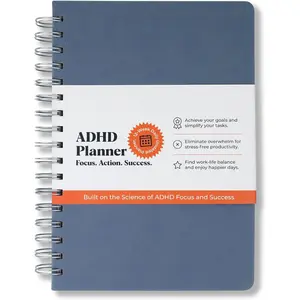 Daily Planner - 12-Week Undated Productivity Planner with Hourly Schedule for Time Blocking - Organizer for Neurodivergent Adults, Men & Women - 6x9