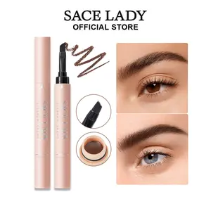SACE LADY Eyebrow Cream,Long Lasting & Waterproof Tinted Gel Corrector with Brush 2 in 1 Eye Makeup, Pigmented Intense Brow Color Powder Cream