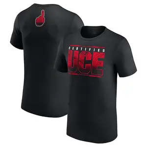 Men's Black The Bloodline OG Bloodline Certified Uce T-Shirt Professional Wrestler Tee For Man and Woman Unisex T-Shirt Hoodie Graphic Basic Cotton Tops Casual All Seasons