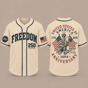 4th of July Patriotic Baseball Jersey for Men, Freedom 250th Anniversary Shirt, American Eagle USA Baseball Jersey, 1776 2026 Independence Day Button Up, Vintage America Freedom Jersey, Patriotic Red Baseball Tee, USA Anniversary Shirt