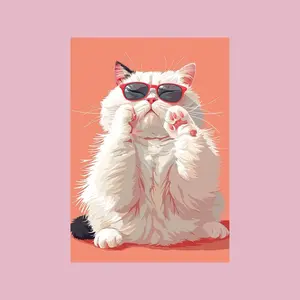 White Furry Cat - Painting Wiz Kit