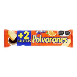 5 pack Galleta Polvorones Sabor Naranja