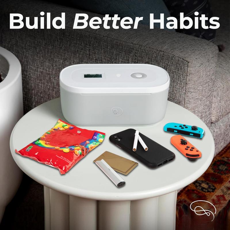 Timed Lock Box | Unplug from Phones, Video , Social Media, Snacks & Cravings | 3 Modes based on Willpower | Easy to Use | Out of Sight ~ Out of Mind | Boost Your Mental Wellness