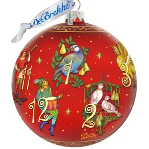 G.DeBrekht 73861R 12 Days of Christmas Glass Le Ornaments