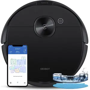 ECOVACS Deebot N8 Pro Robot Vacuum and Mop - Laser Mapping, Floor Mopping Function, 120min Runtime (for Kitchen Floor Cleaning, Cookware Area Maintenance)