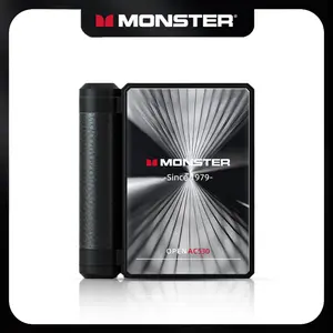 Monster Wireless Bluetooth Earbuds with Dual-Fold Design, Bluetooth 6.0 Headphones with Mic Noise Isolation, Up to 145H Playtime, IPX5 Waterproof & Sweatproof, Comfortable Headset for Travel, Sports & Everyday Use, Electronic Gift Ideas for Men and Women