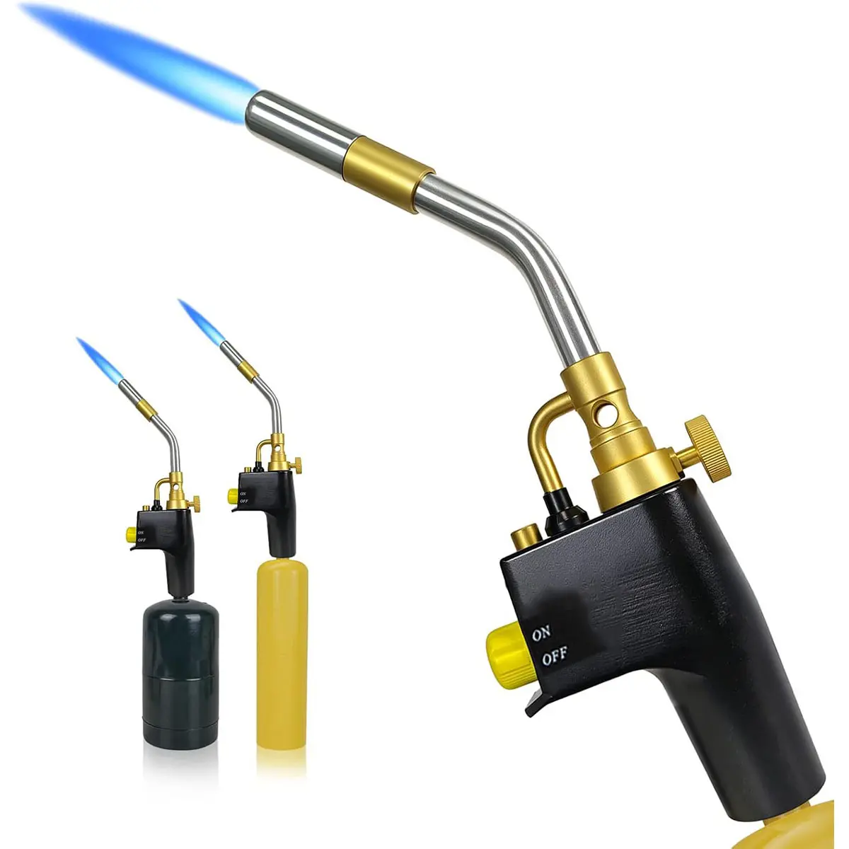 MAPP GAS Torch Head High Intensity Torch Head Trigger Start Gas Torch for Welding Machine Maintenance Barbecue